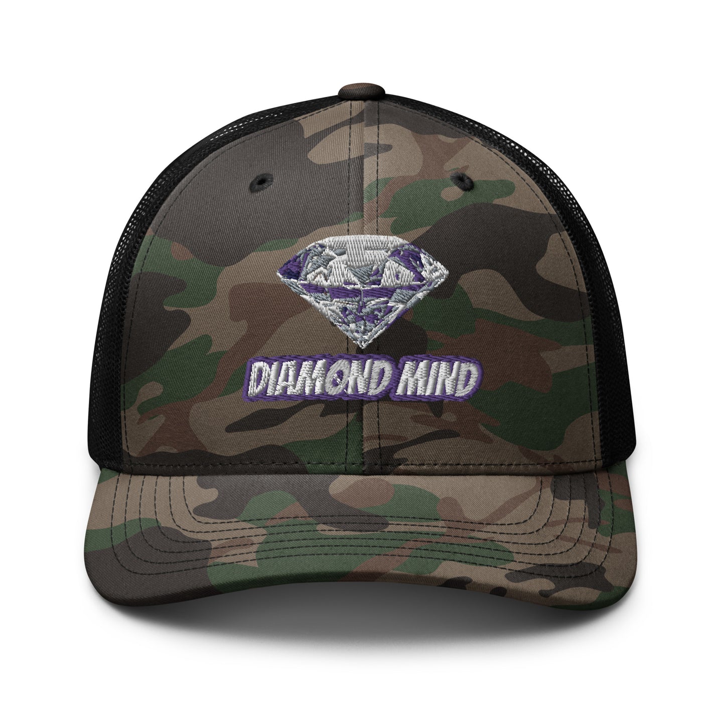 Diamond Mind Camo Multi-Colored Trucker Hat