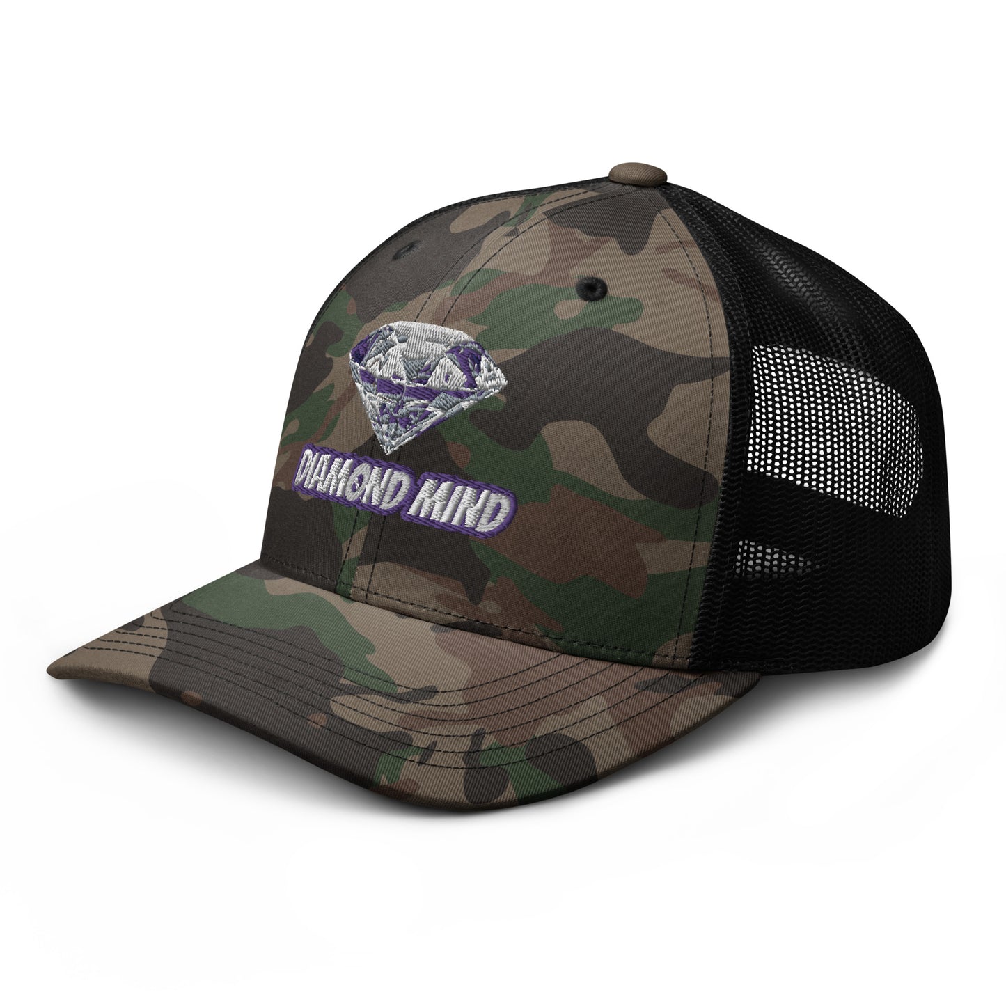 Diamond Mind Camo Multi-Colored Trucker Hat