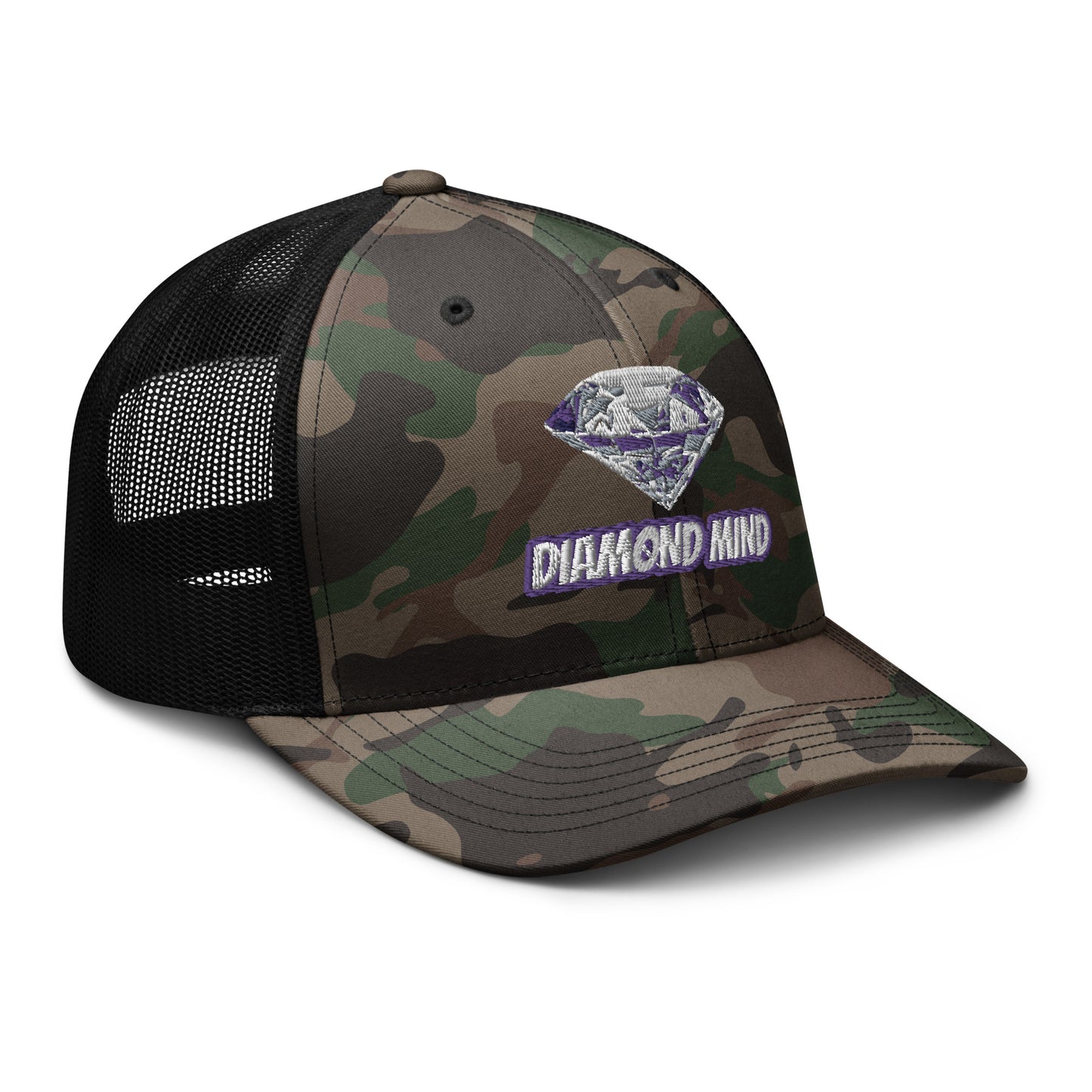 Diamond Mind Camo Multi-Colored Trucker Hat