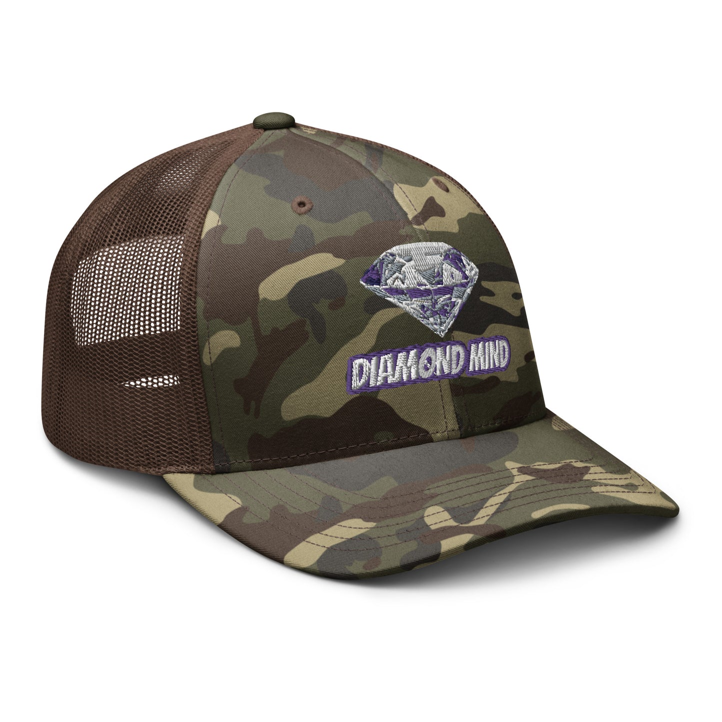 Diamond Mind Camo Multi-Colored Trucker Hat