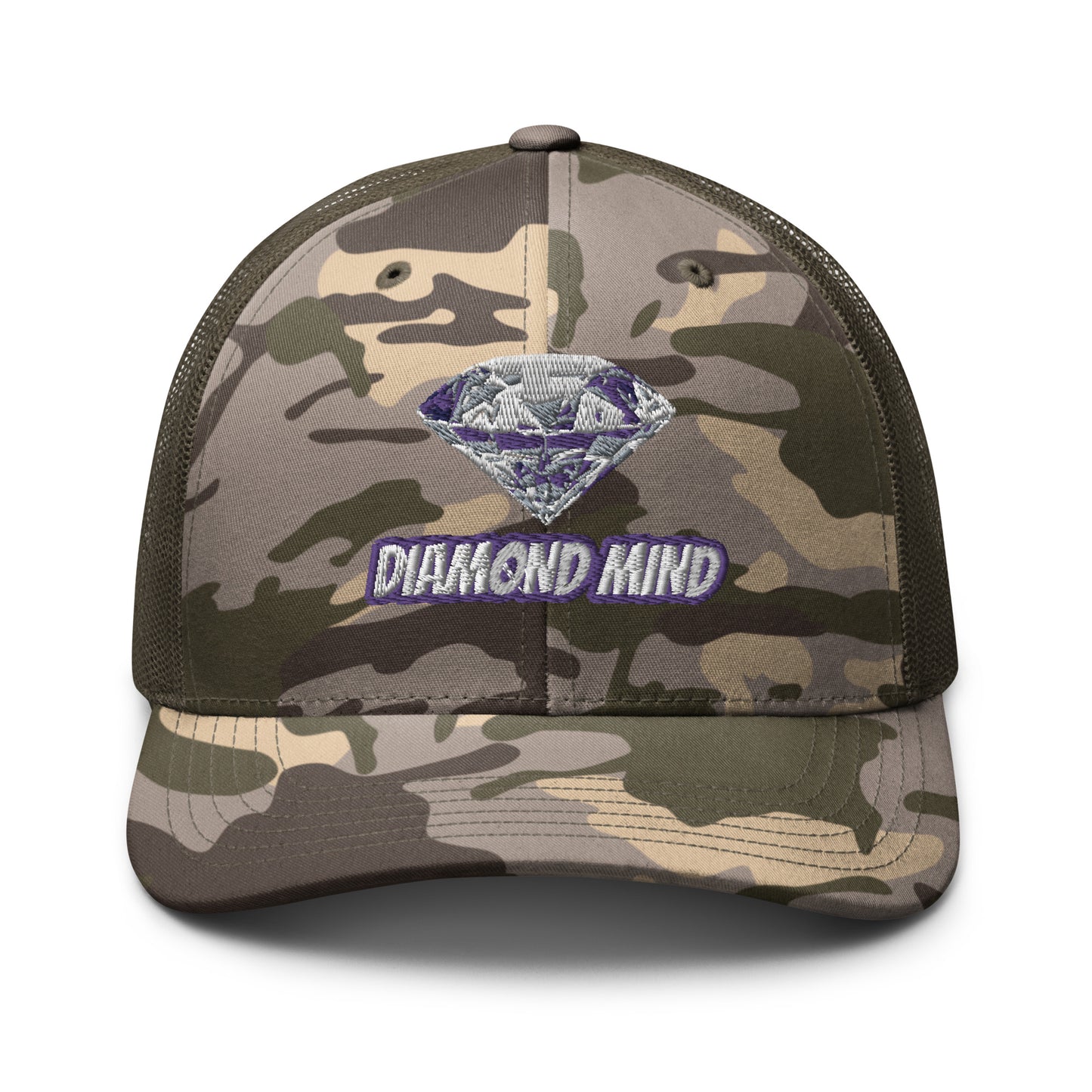 Diamond Mind Camo Multi-Colored Trucker Hat