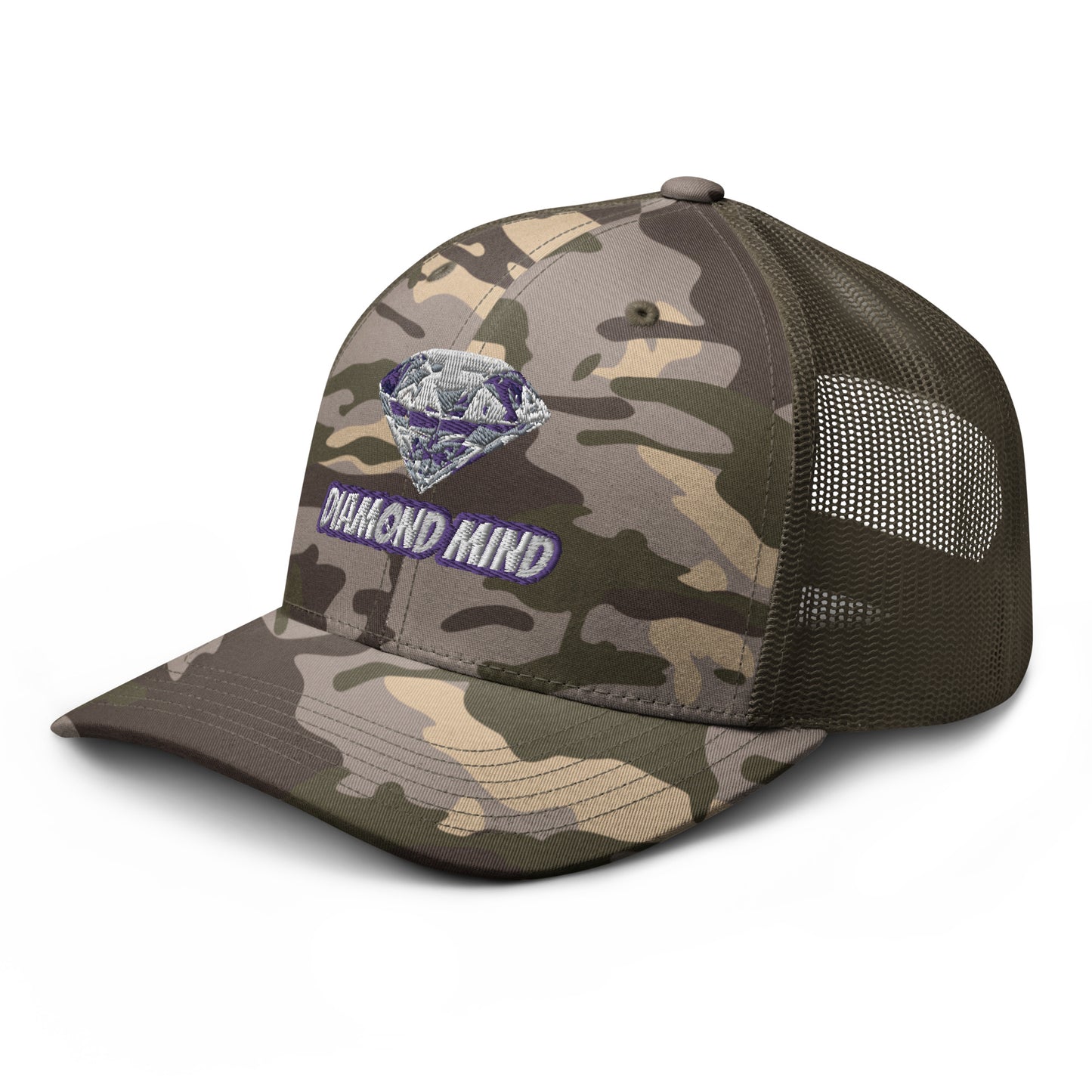 Diamond Mind Camo Multi-Colored Trucker Hat