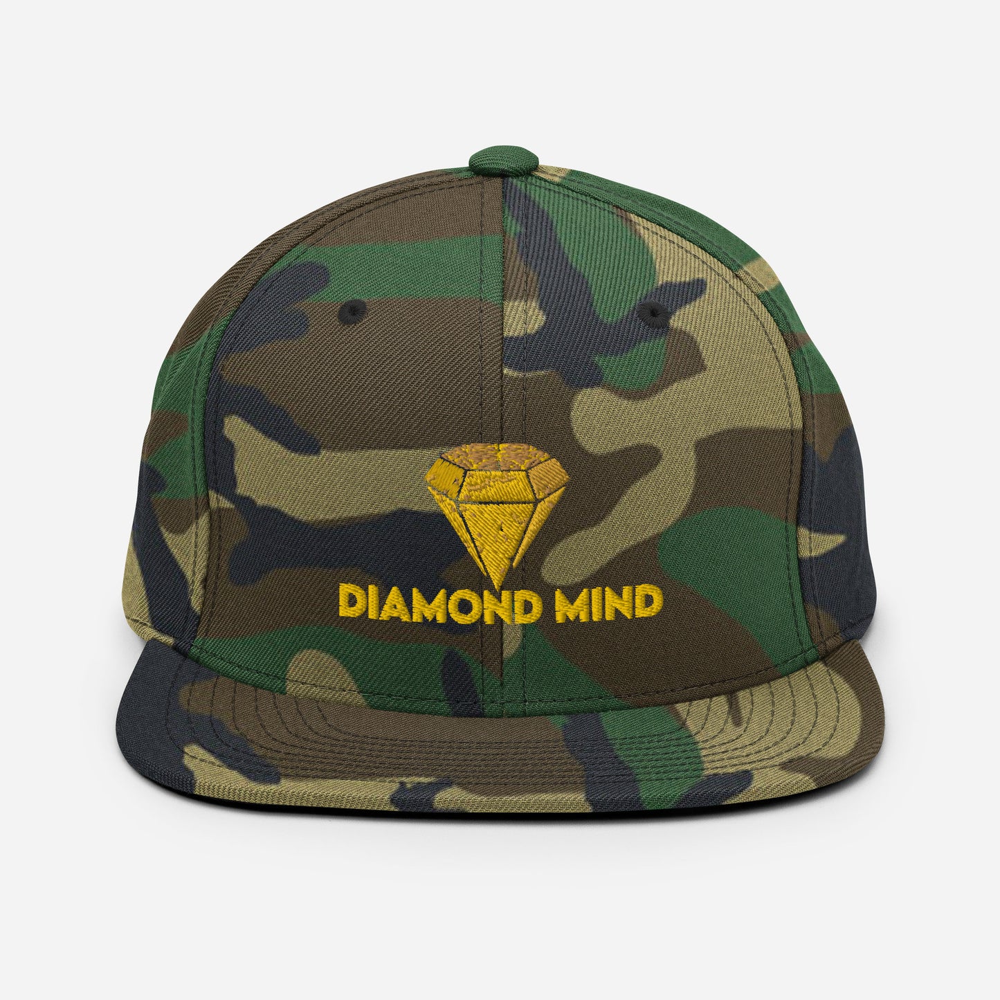 Diamond Mind Gold Logo Camo Snapback